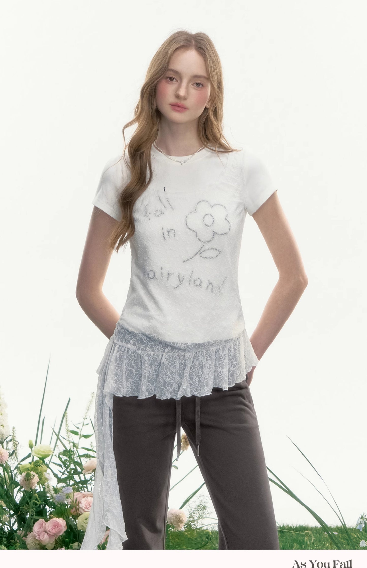 Beaded Flower T-Shirt