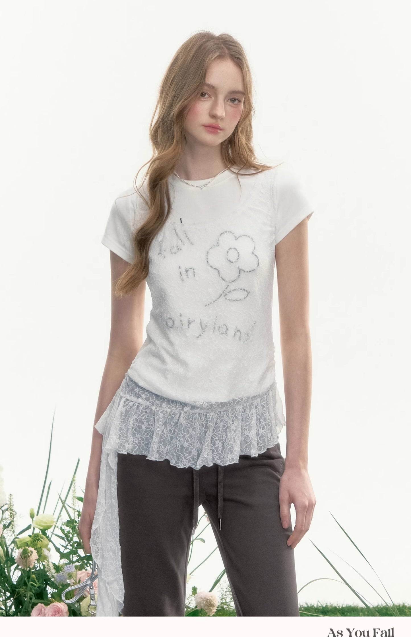 Beaded Flower T-Shirt