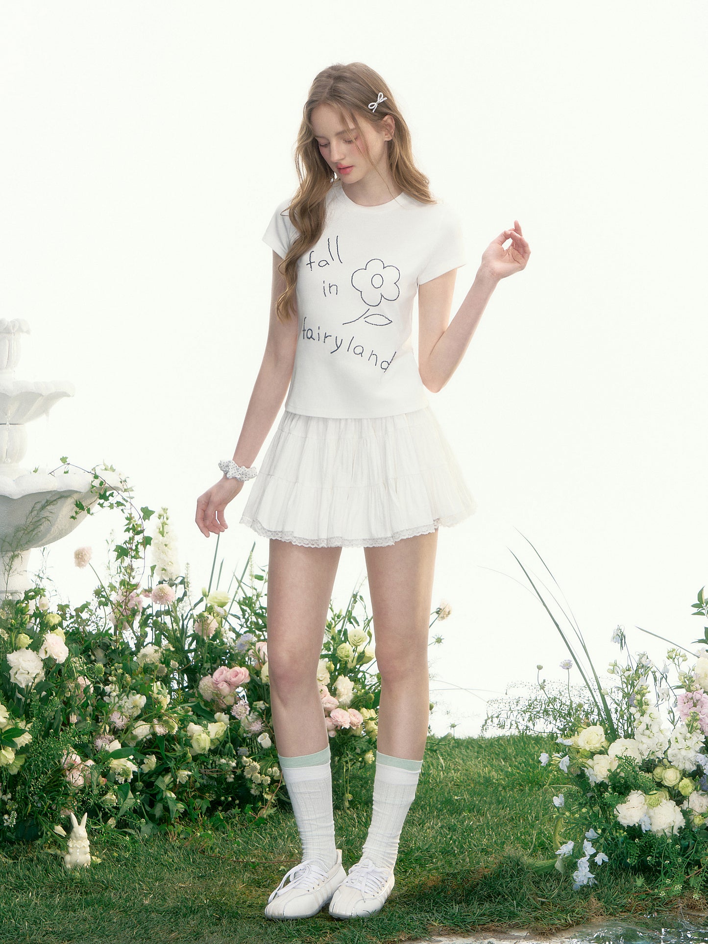 Beaded Flower T-Shirt