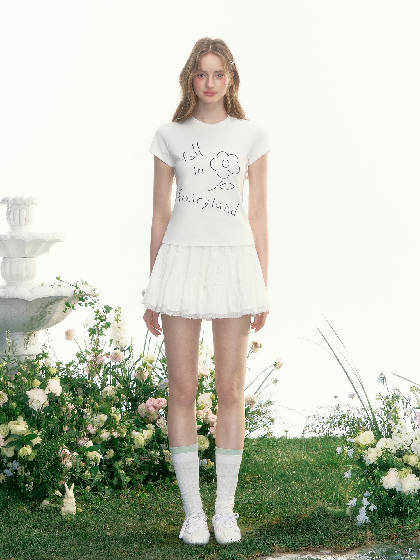 Beaded Flower T-Shirt