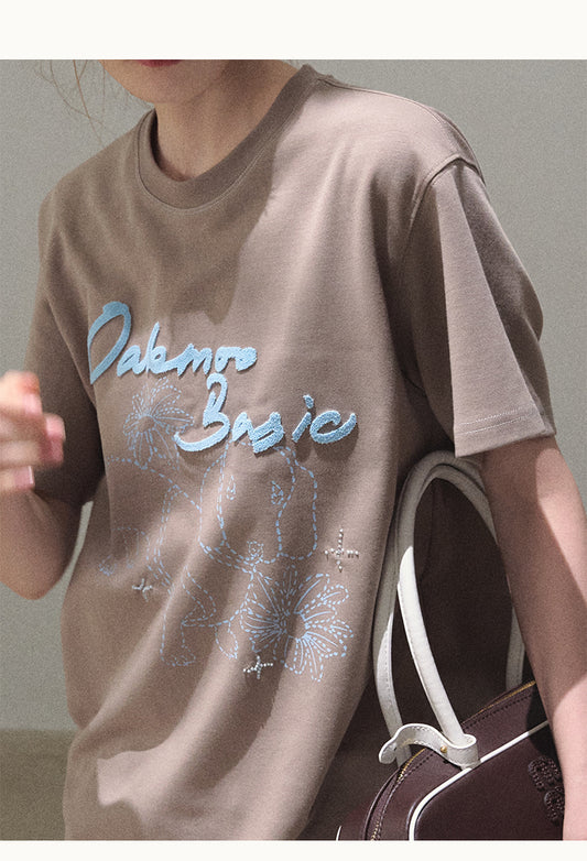 Relaxed Fit Puppy Print Tee & Shorts