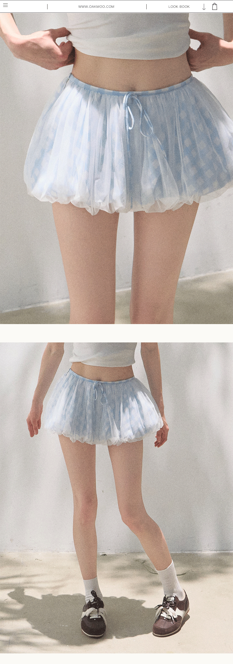 Bubble Hem Mini Skirt In Two Styles