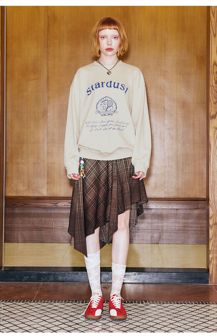 Relaxed Fit Round Neck Printed Sweatshirt