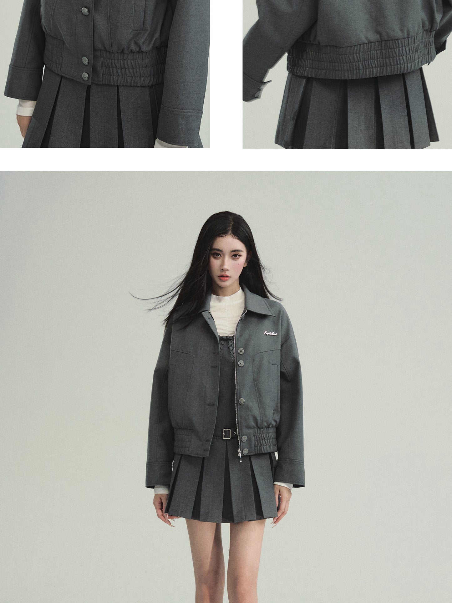 Old School Style Twill Harrington Jacket