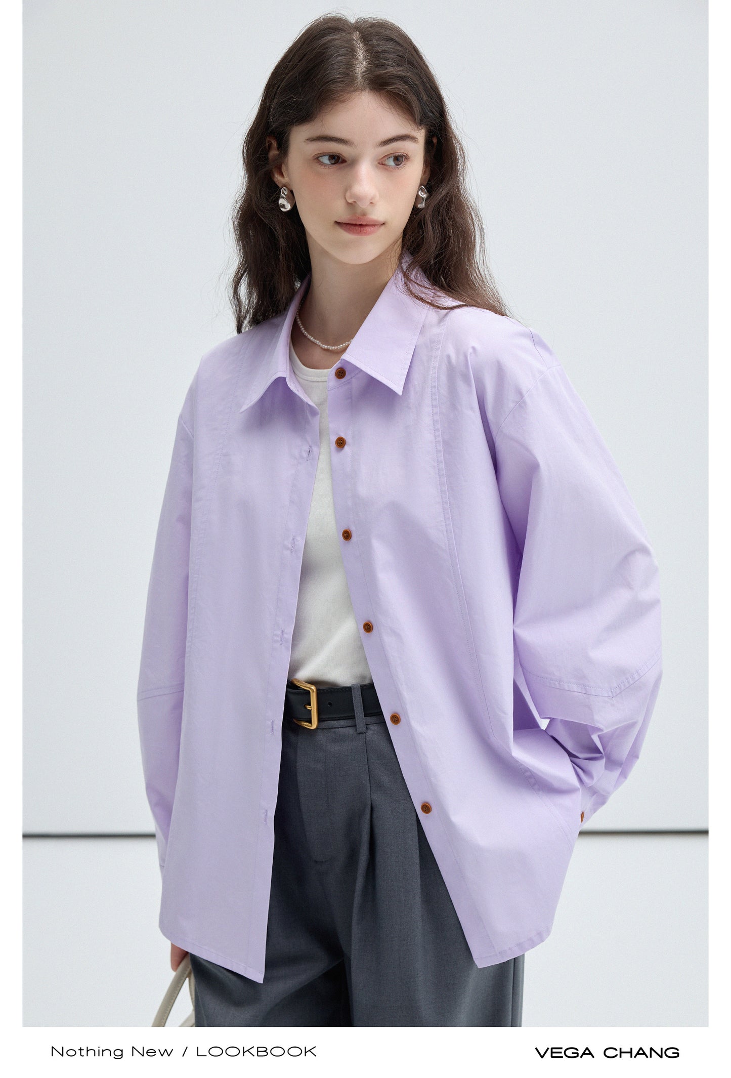 Casual Cotton Shirt With Single Back Button