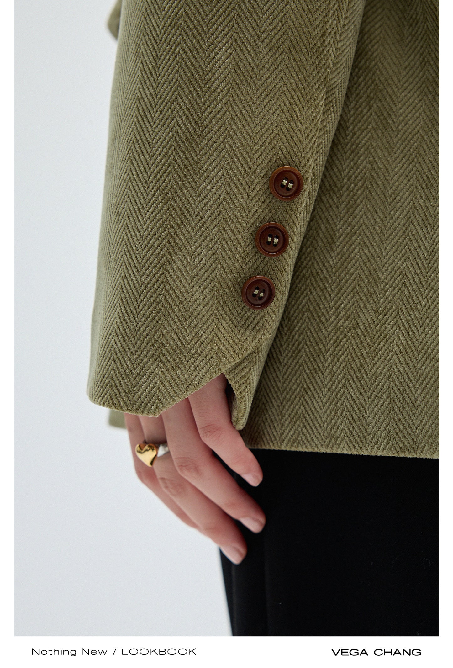 Herringbone Corduroy Classic Blazer