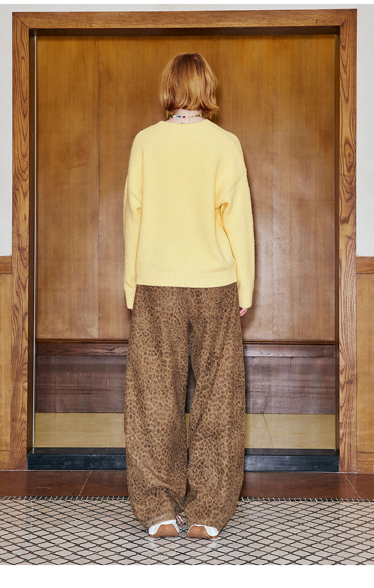 Playful Cats Embroidery Soft Sweater