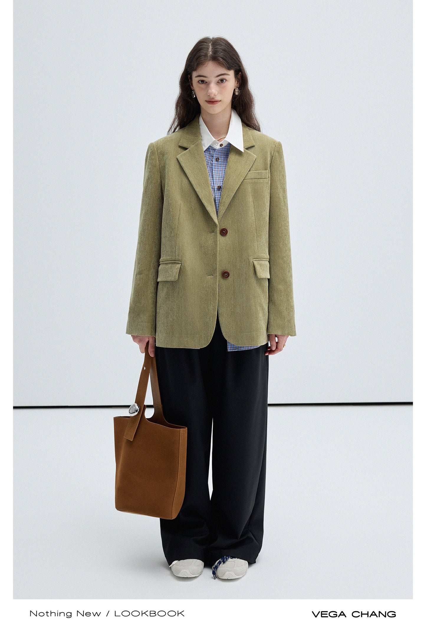 Herringbone Corduroy Classic Blazer