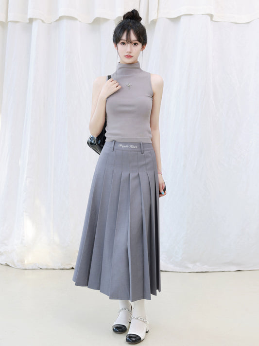 Turtleneck Sleeveless Inner Wear Slim Fit Top