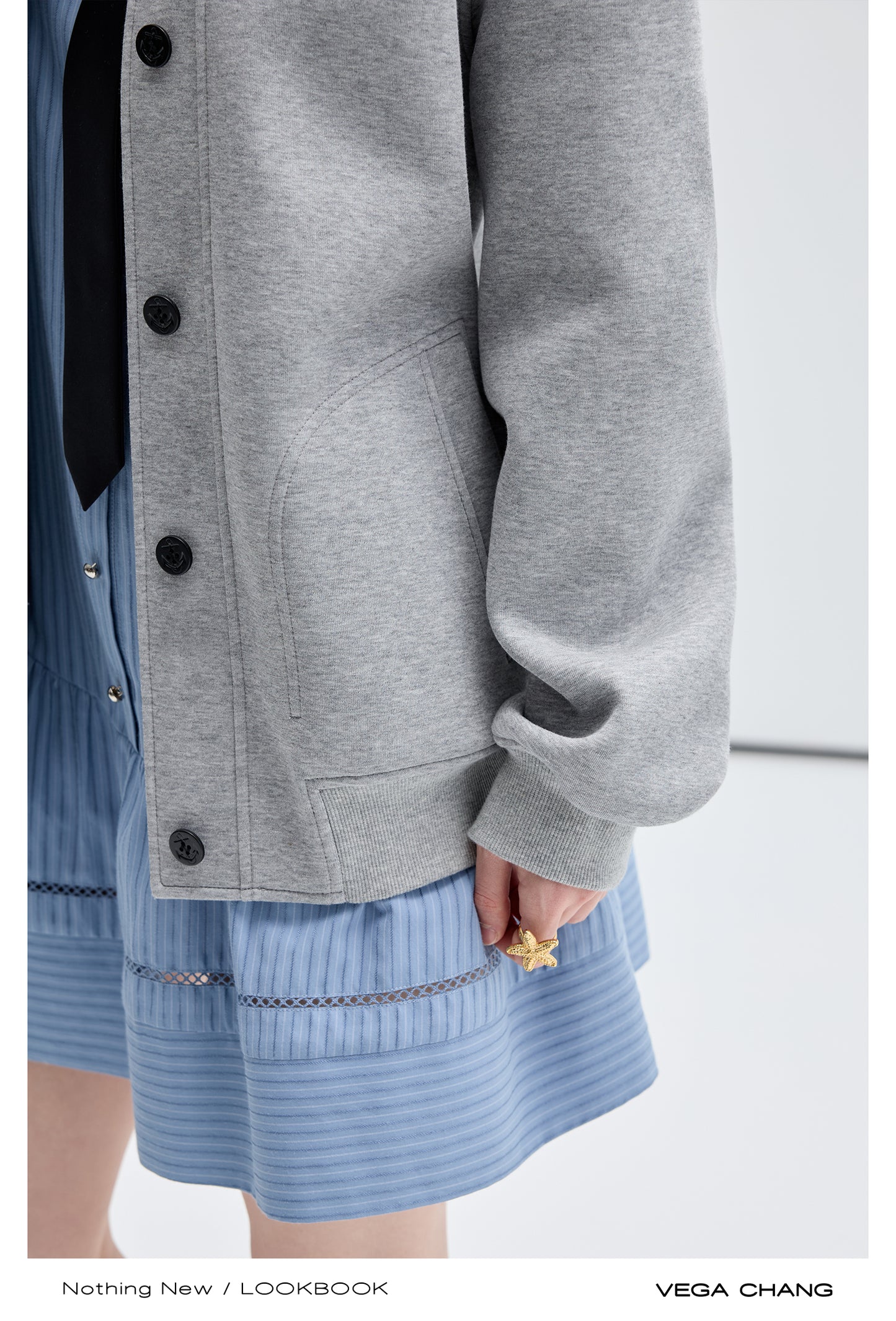 Small Patch Button-Up Shirt Jacket