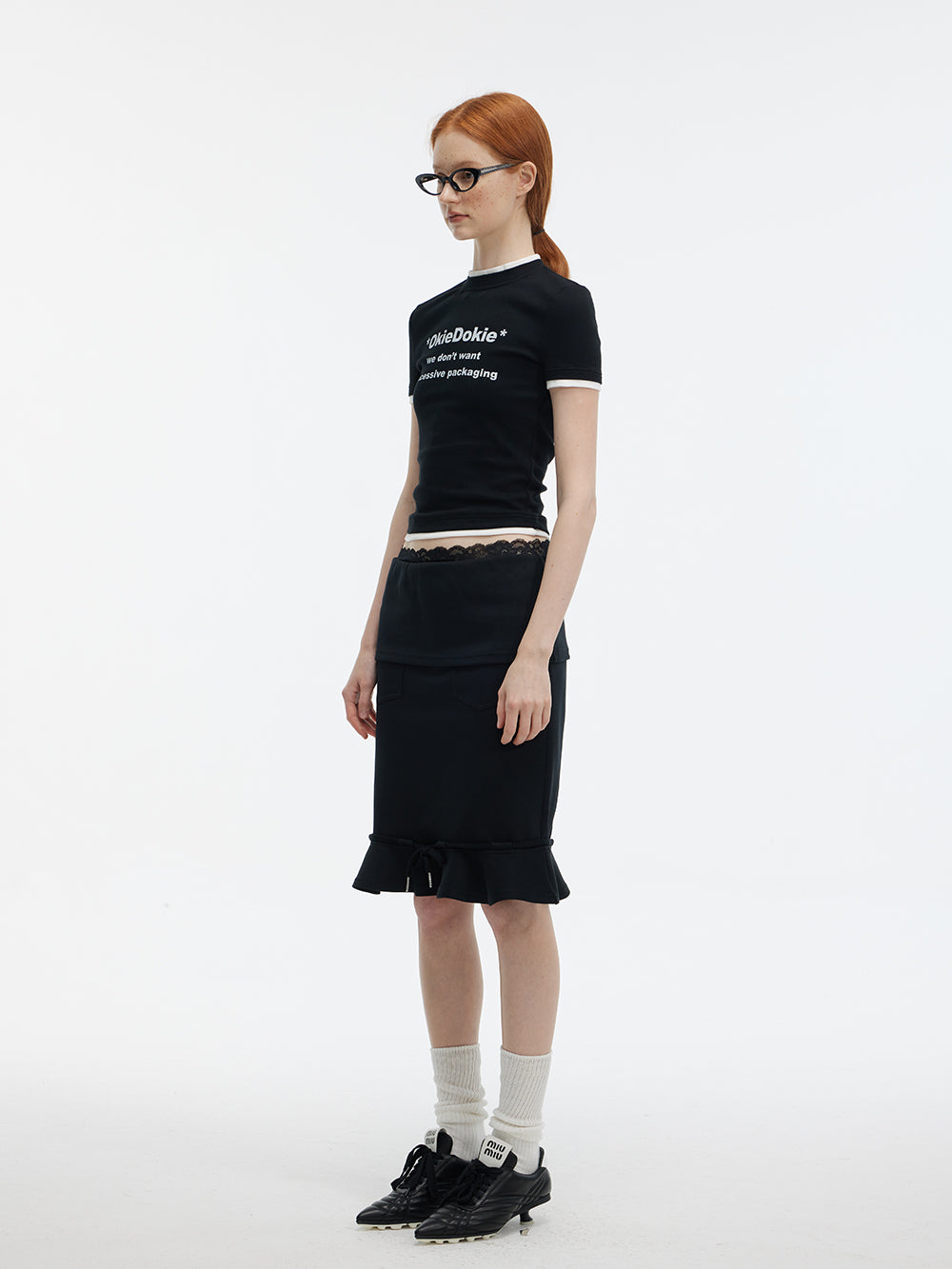 Letter Print T-Shirts With Relaxed And Slim Fits