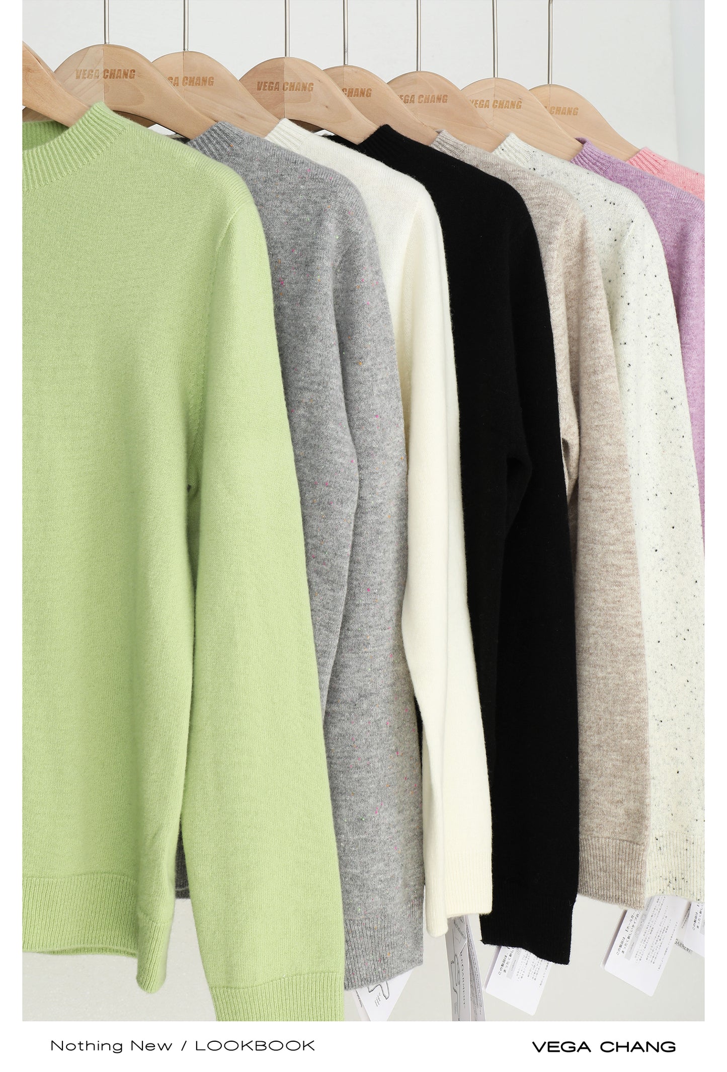 Wool Sweater With Crew, Mock, Turtleneck Options