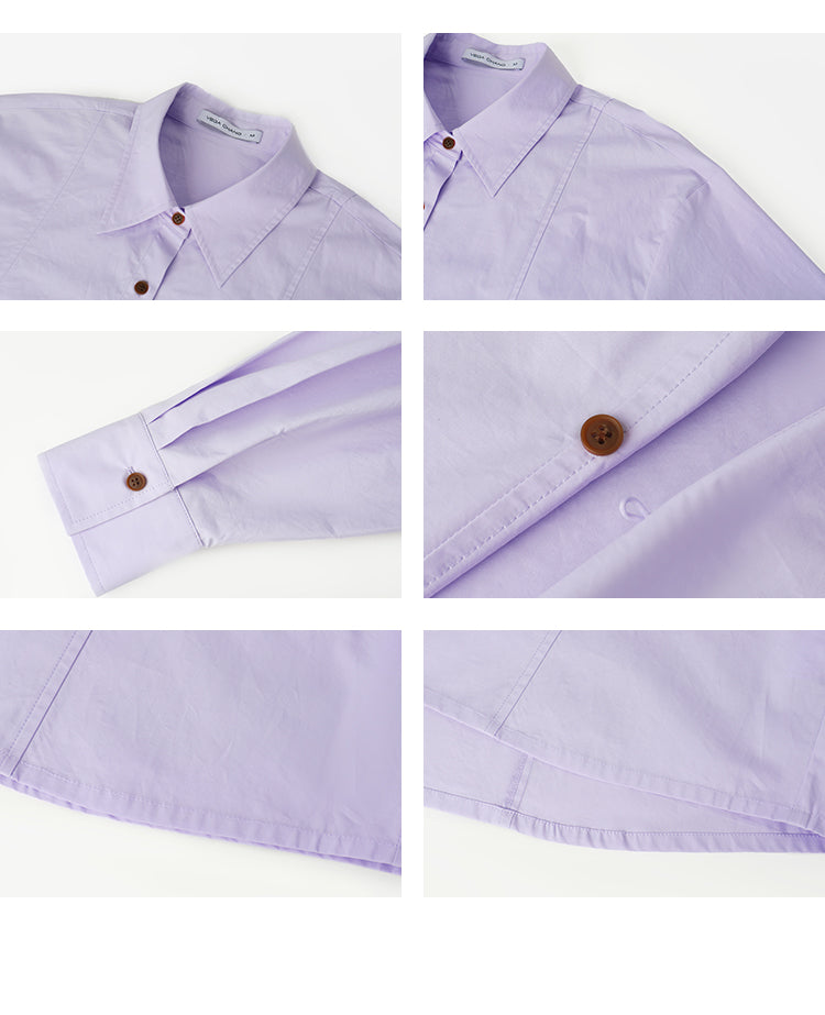 Casual Cotton Shirt With Single Back Button