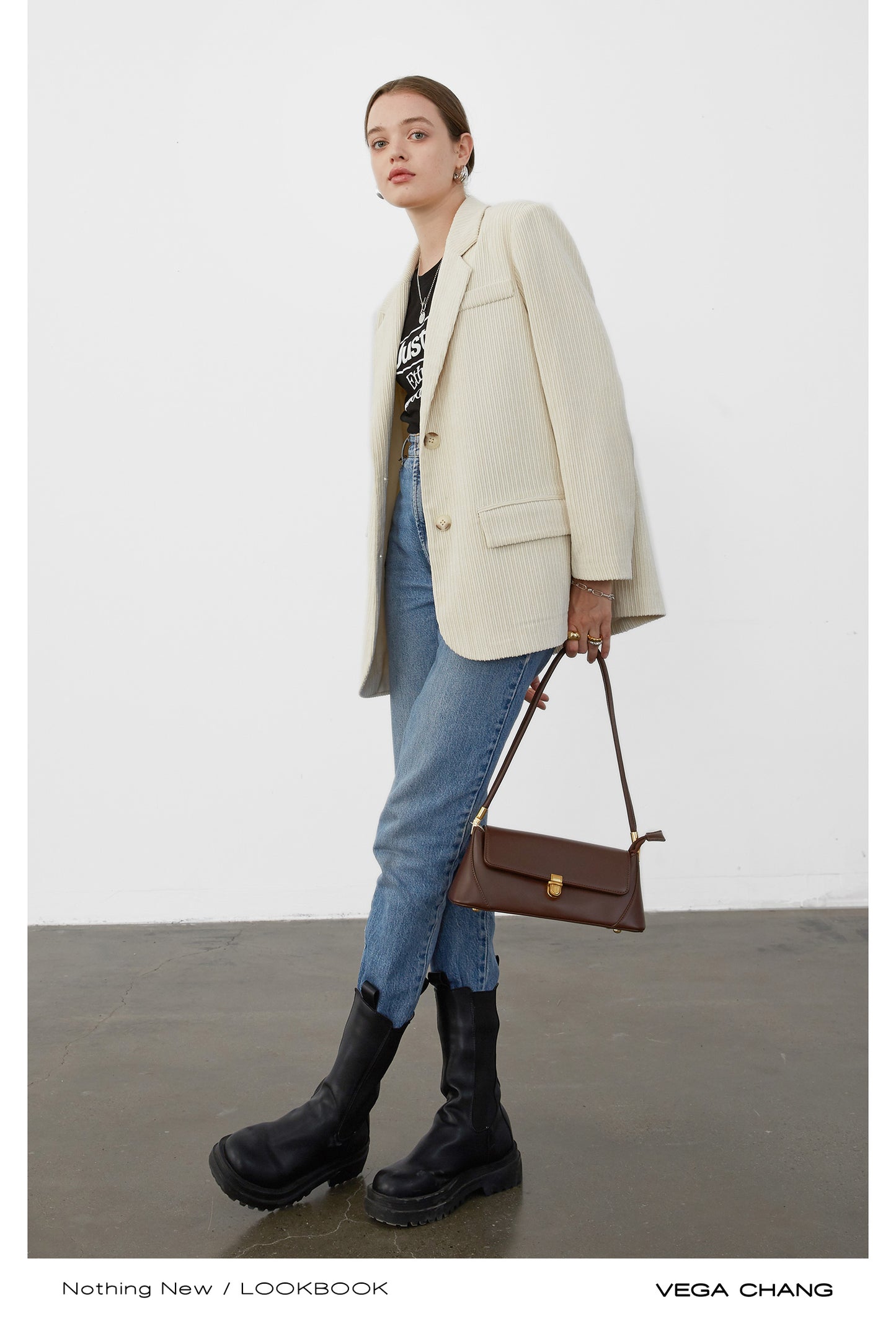 Classic Corduroy Single Breasted Blazer