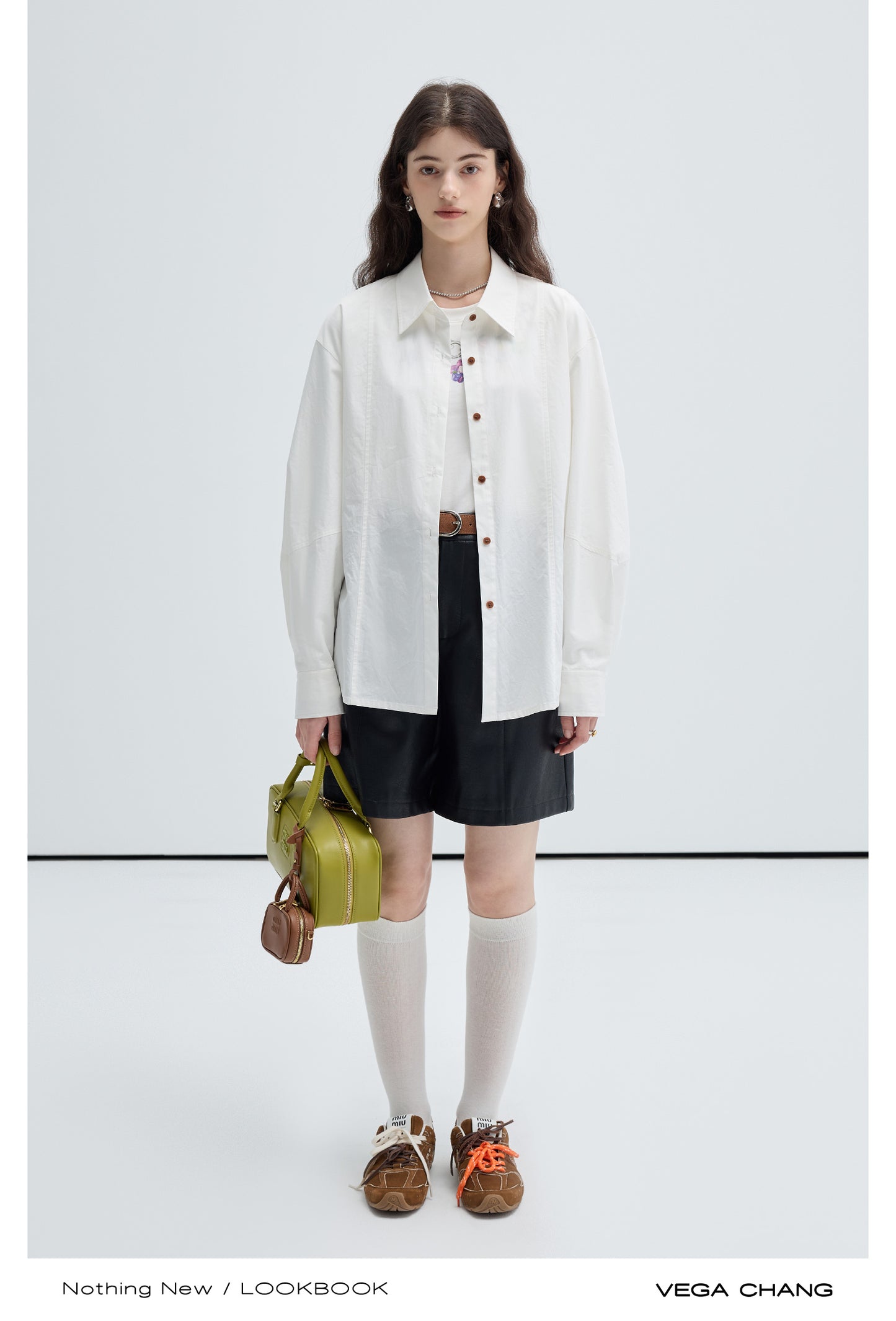 Casual Cotton Shirt With Single Back Button