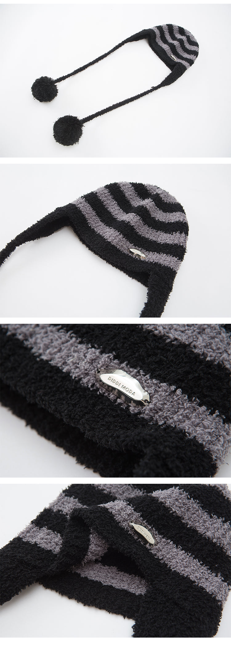 Soft Bouclé Pom Pom Bonnet