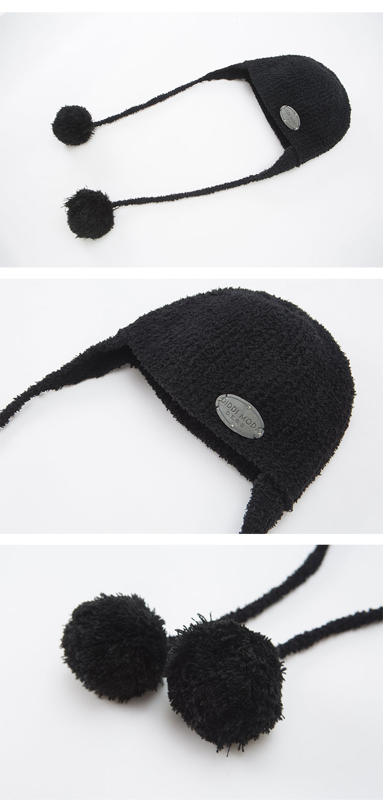 Soft Bouclé Pom Pom Bonnet