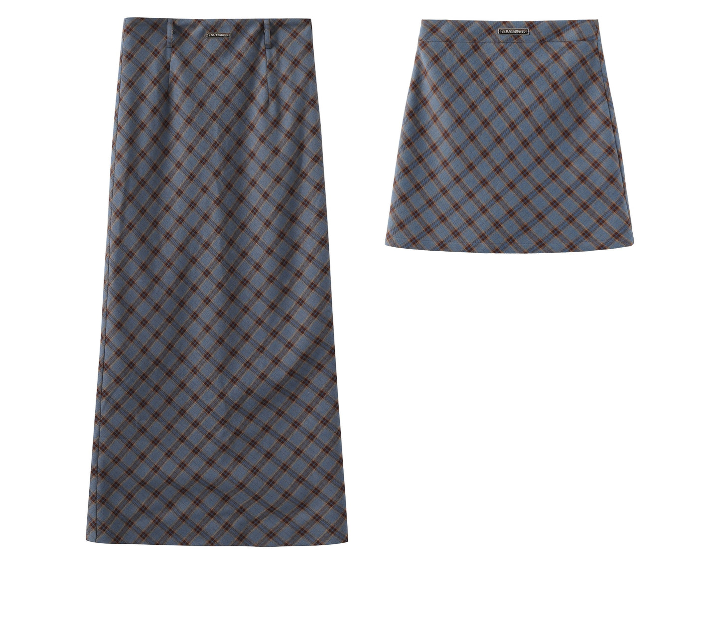 Bias Plaid A-Line Skirt In Long And Short Lengths
