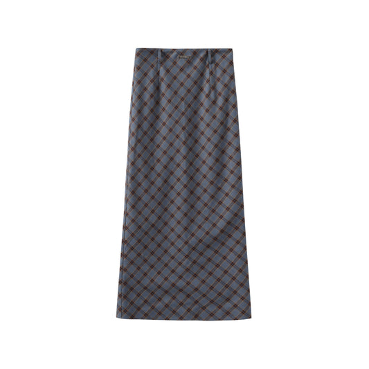 Bias Plaid A-Line Skirt In Long And Short Lengths