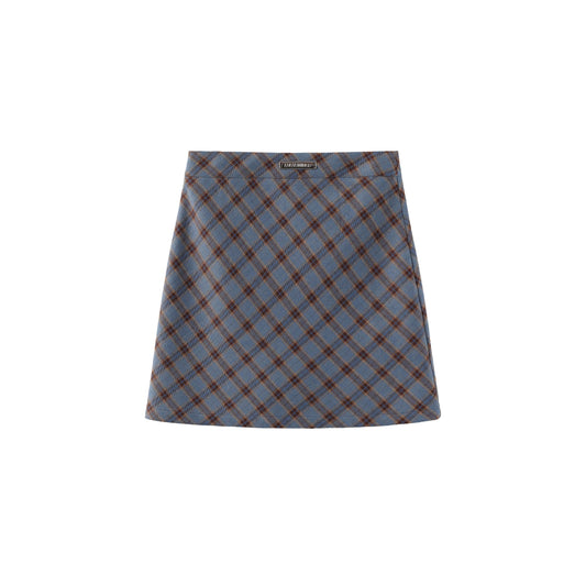Bias Plaid A-Line Skirt In Long And Short Lengths