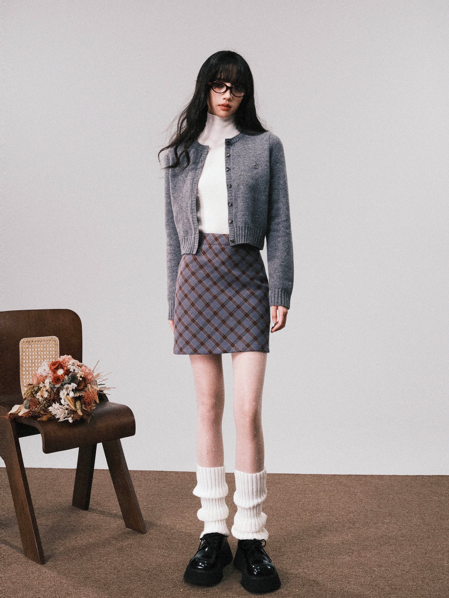 Bias Plaid A-Line Skirt In Long And Short Lengths