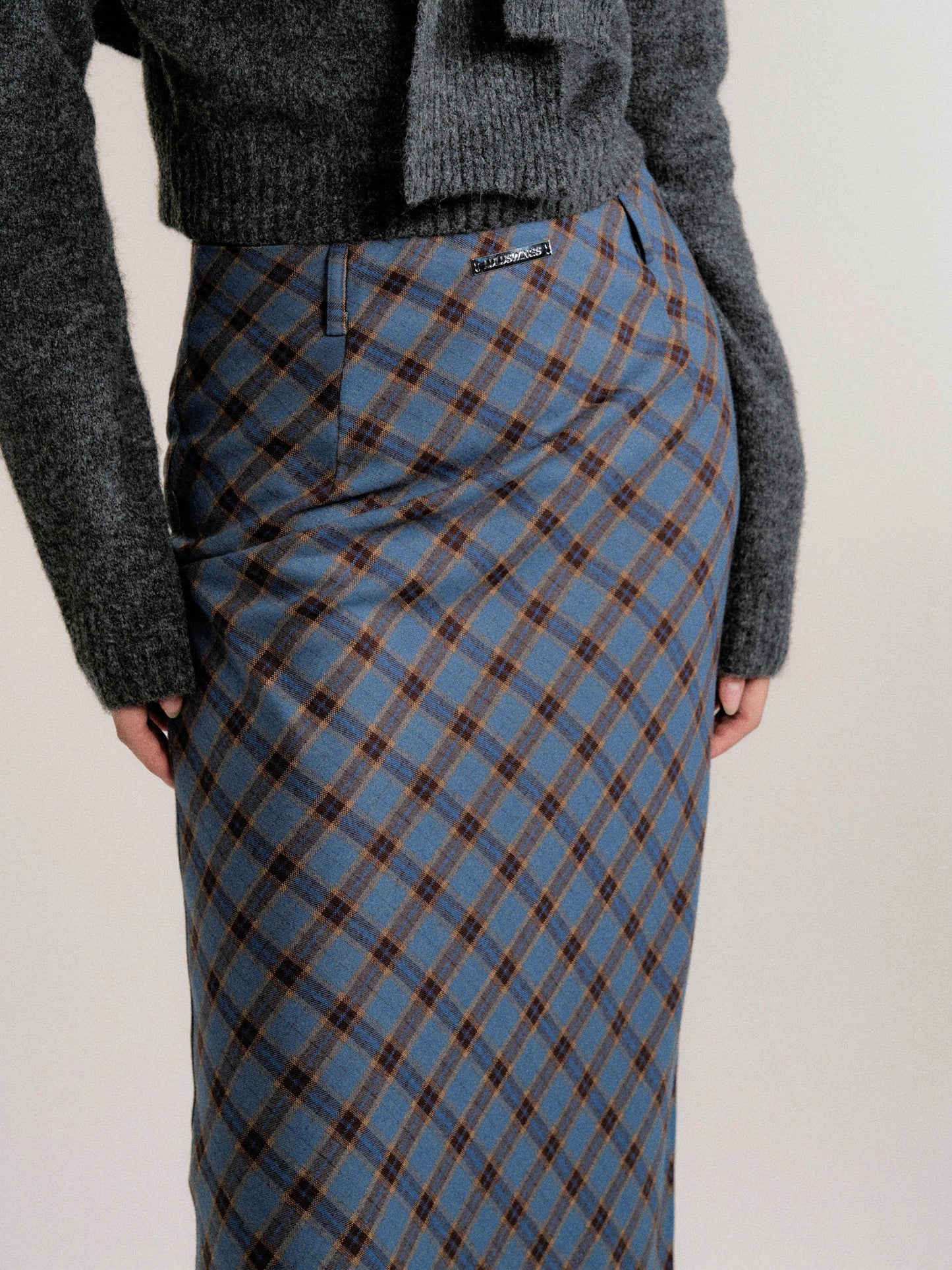 Bias Plaid A-Line Skirt In Long And Short Lengths