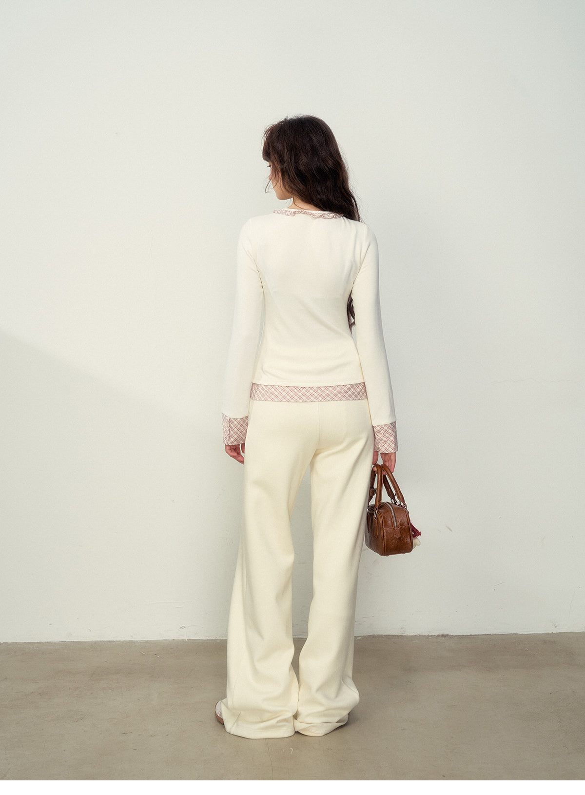 Straight-Leg Sweatpants With Shirt Sleeve Tie Belt