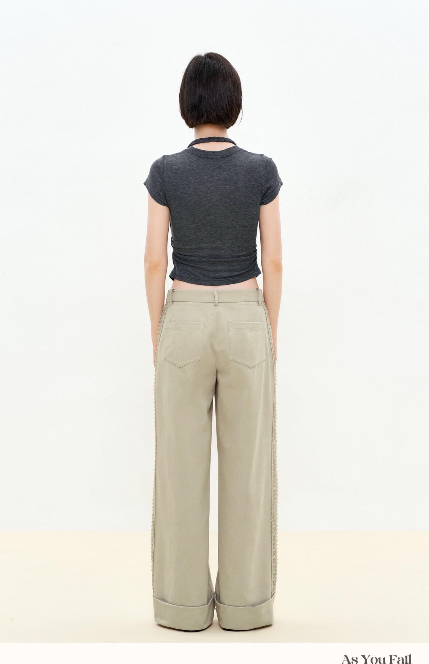 Braided Halter Layered T-Shirt