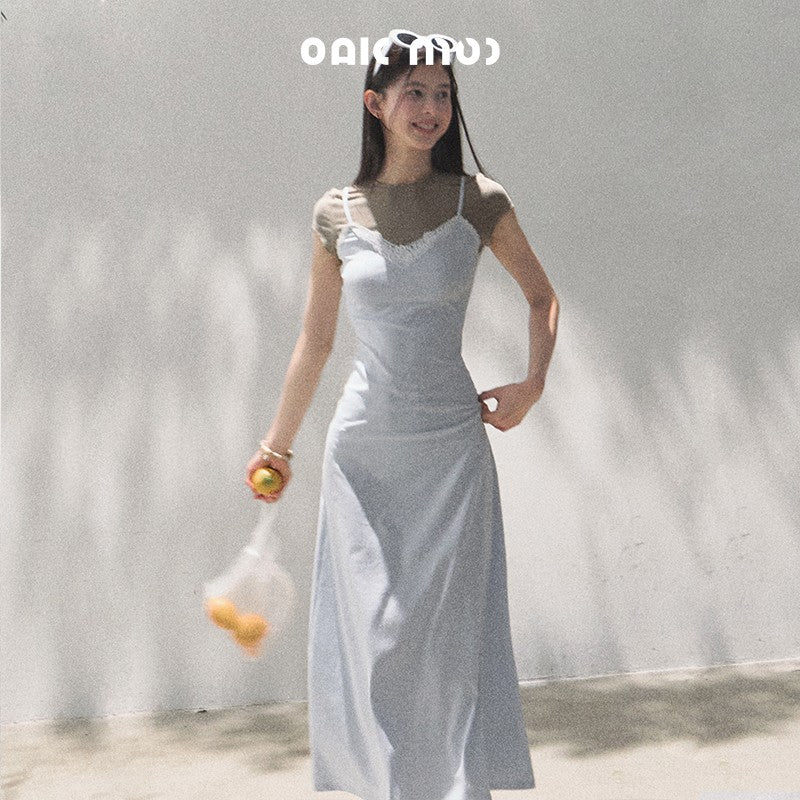 Layered Camisole T-Shirt Dress