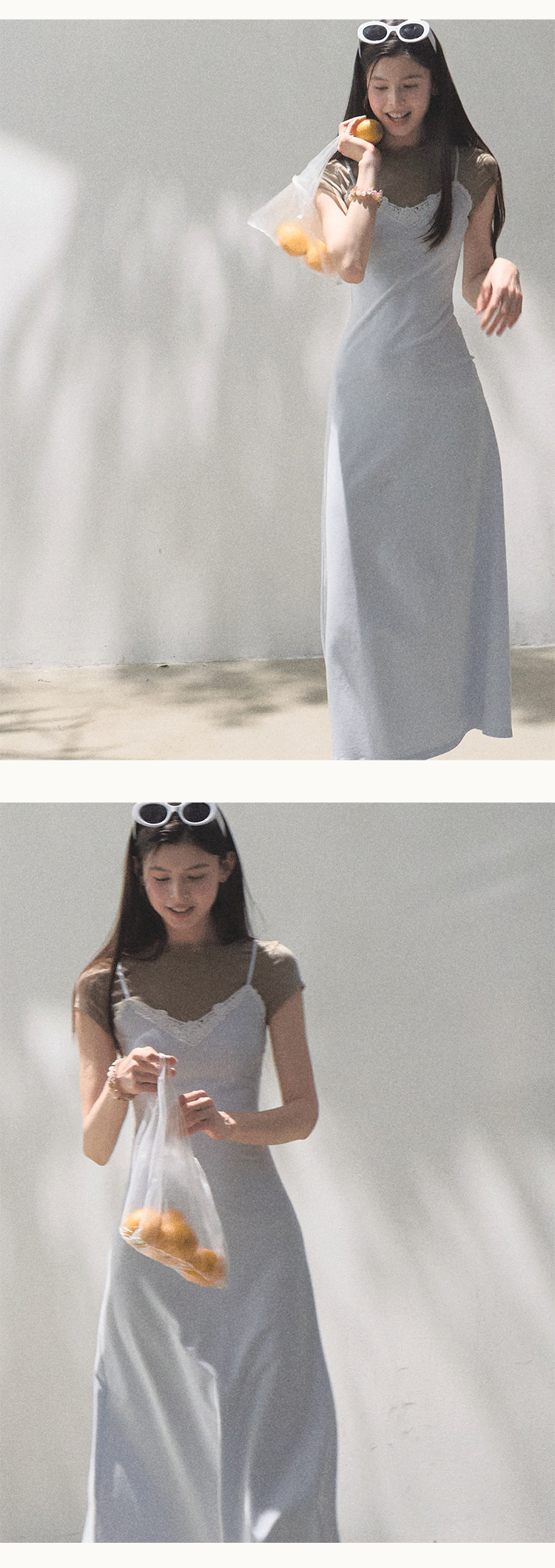 Layered Camisole T-Shirt Dress