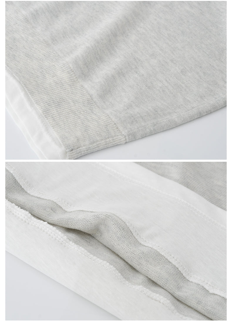 Cotton Blend Half-Zip Polo Collar Knit Top