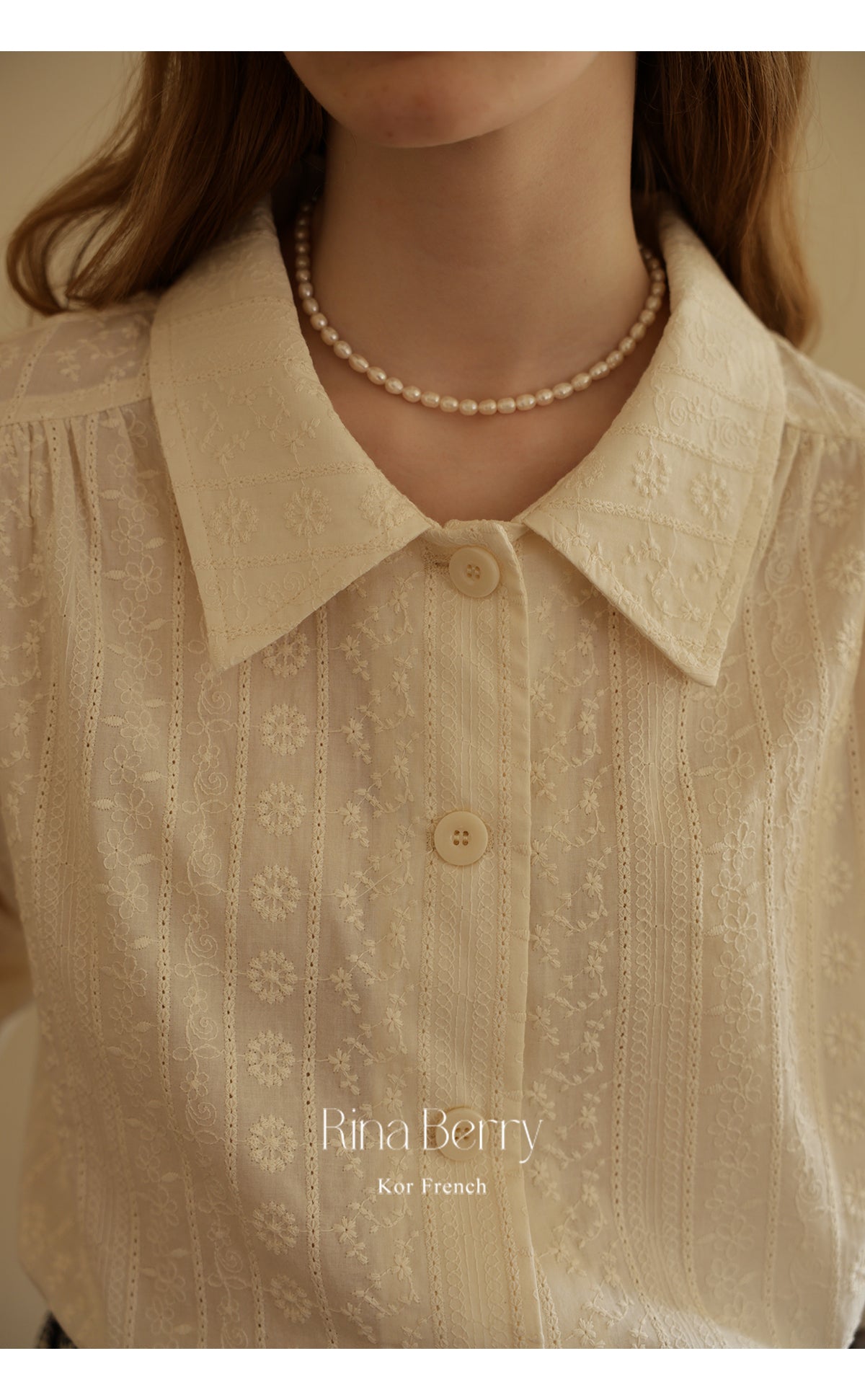 Floral-Embroidered Shirt