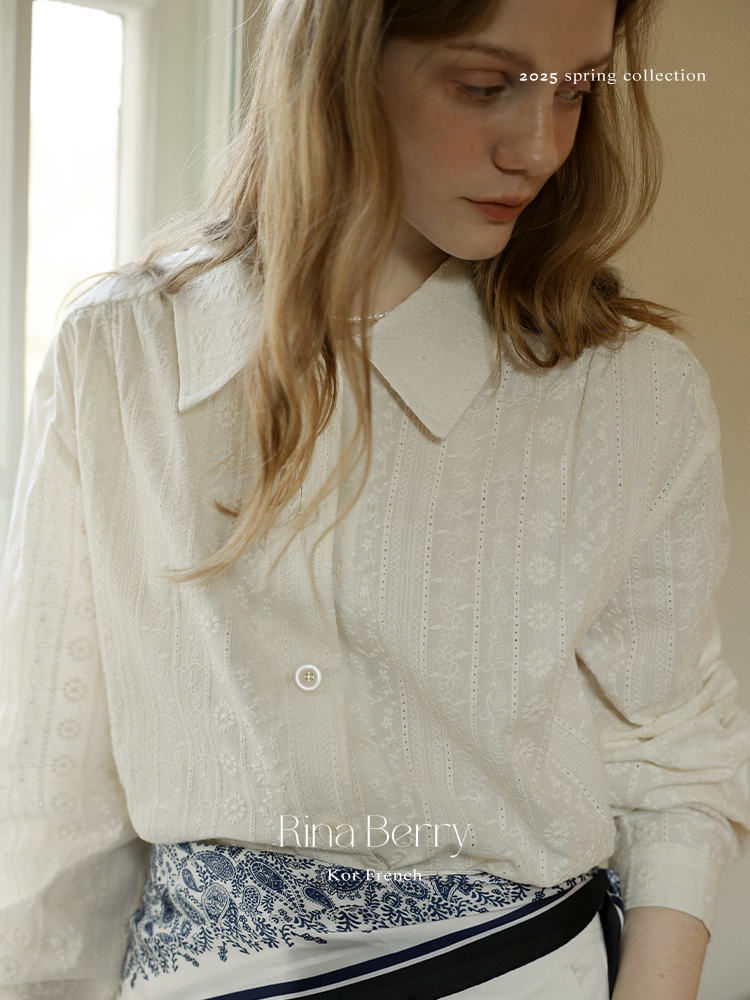 Floral-Embroidered Shirt