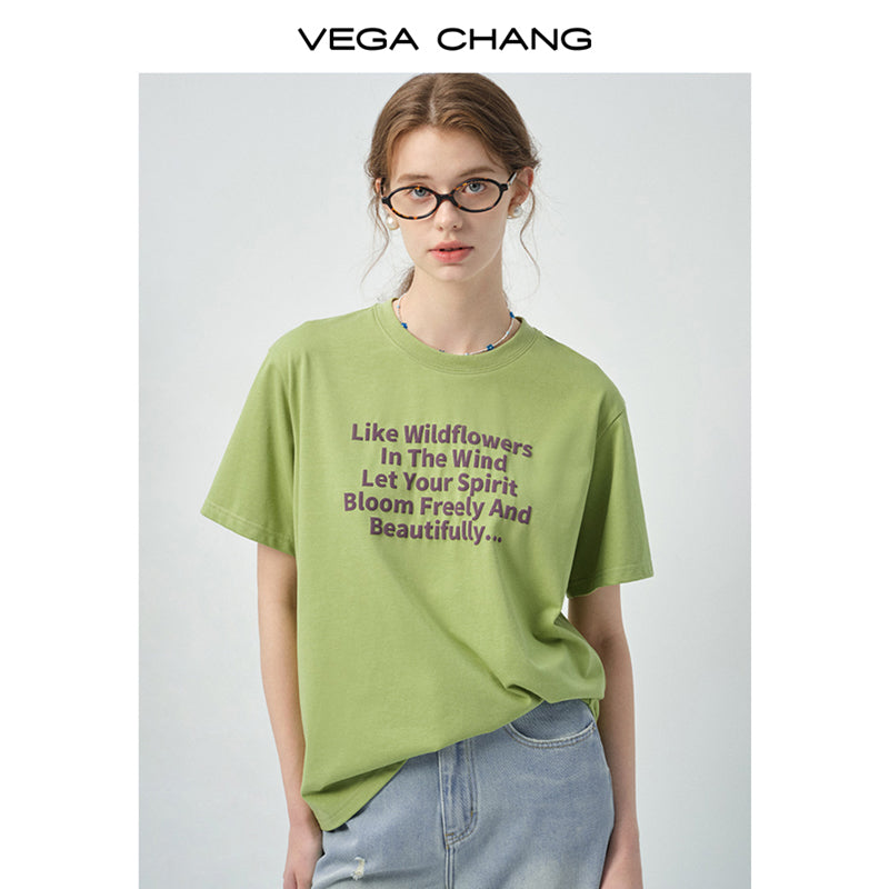 Poetic Message Print T-Shirt