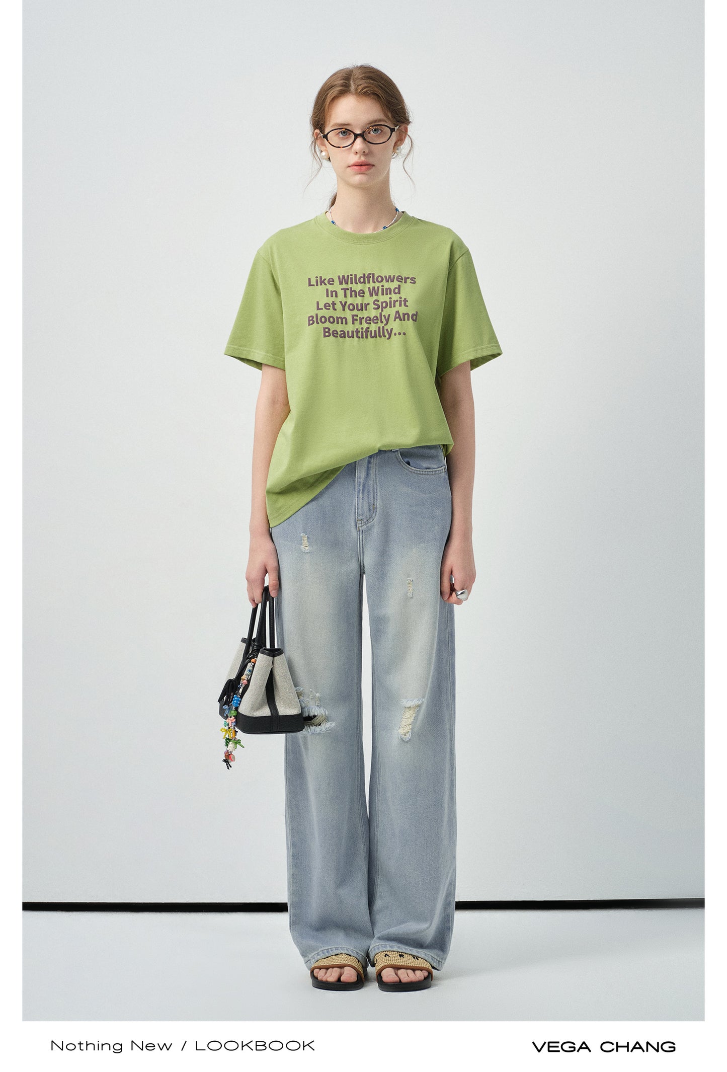 Poetic Message Print T-Shirt