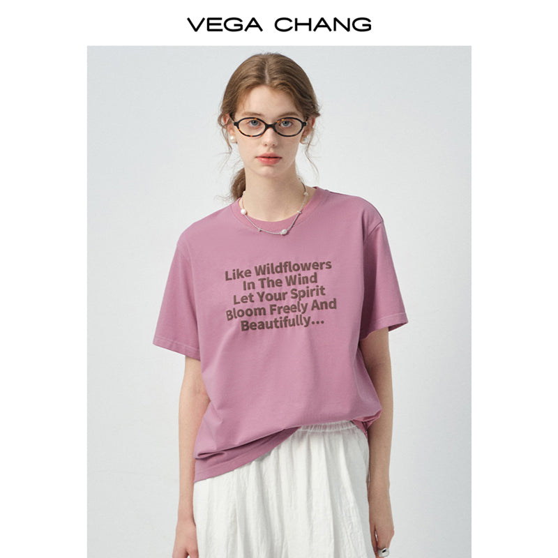 Poetic Message Print T-Shirt