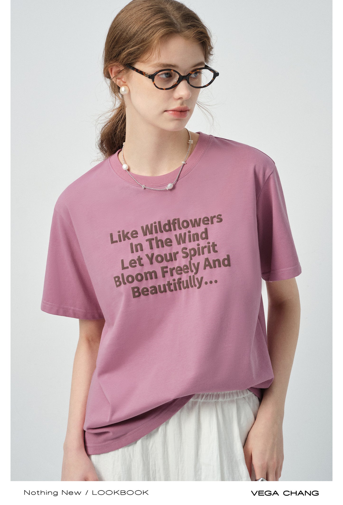 Poetic Message Print T-Shirt