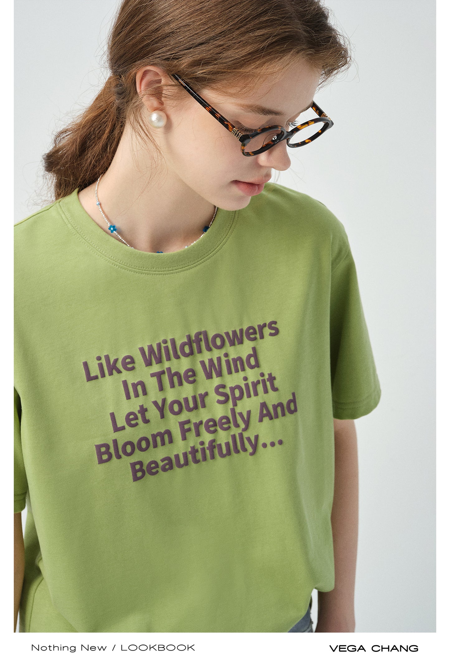 Poetic Message Print T-Shirt