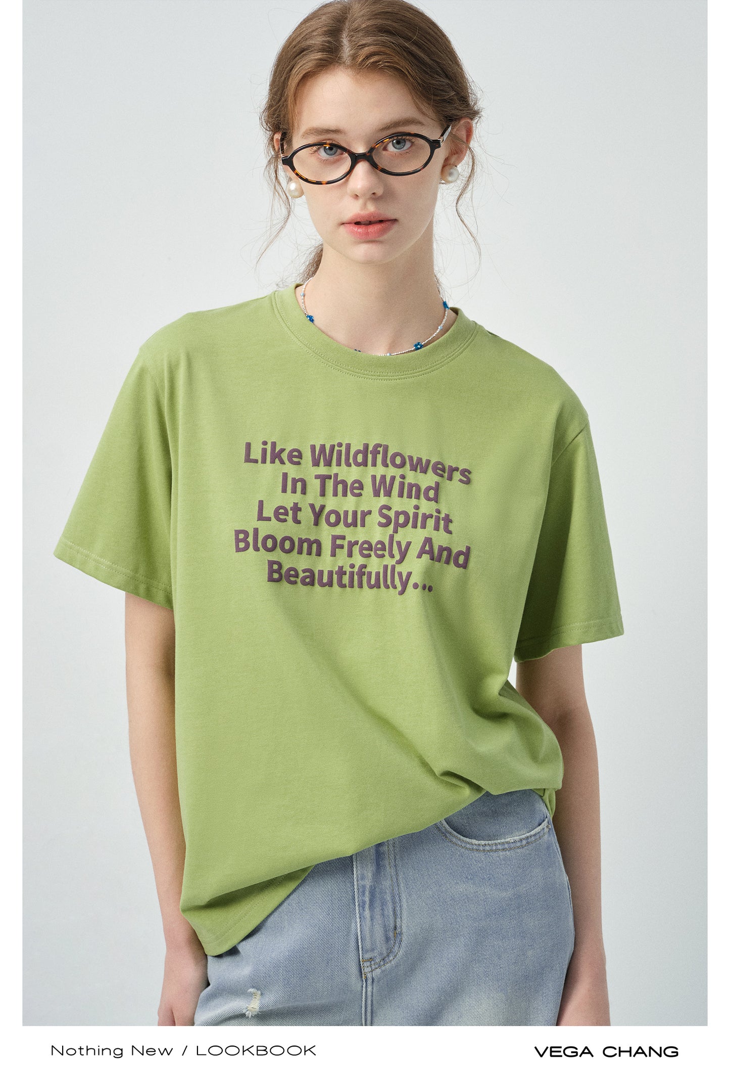 Poetic Message Print T-Shirt