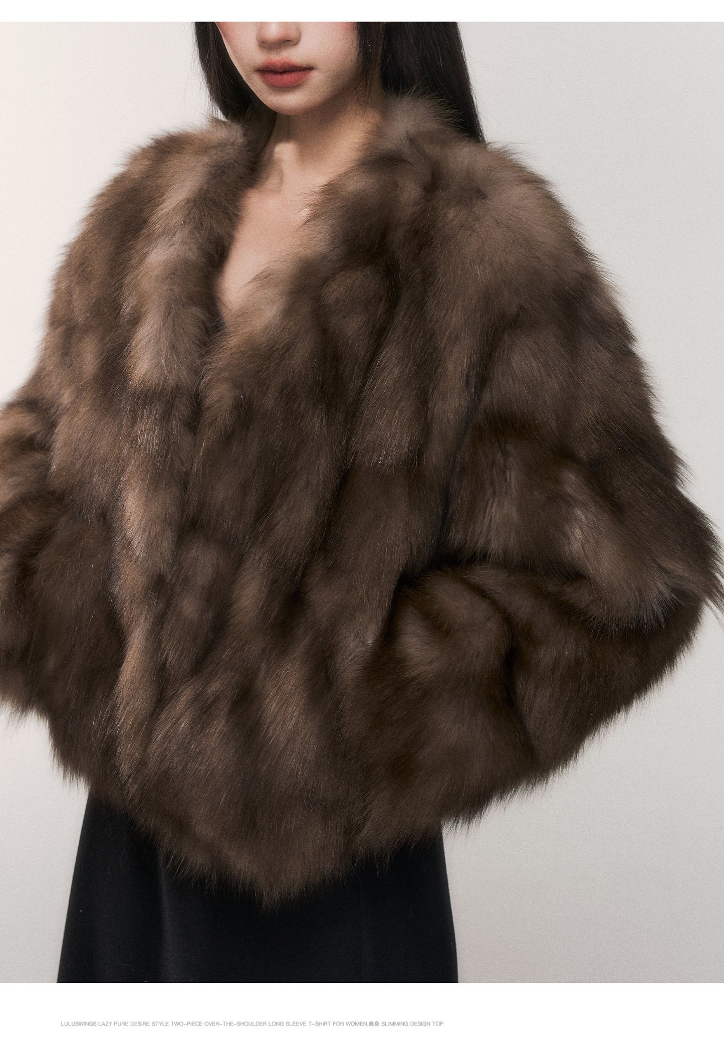 Saga Furs Collarless Fur Jacket