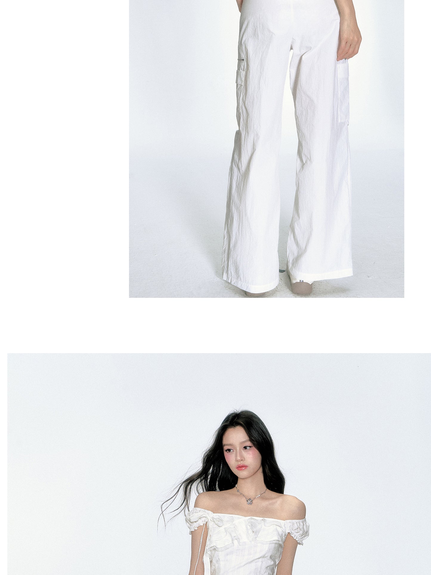 Studded Side Pockets Breathable Nylon Pants