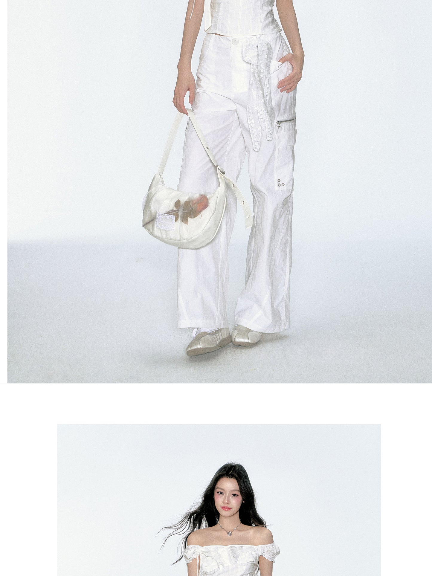 Studded Side Pockets Breathable Nylon Pants