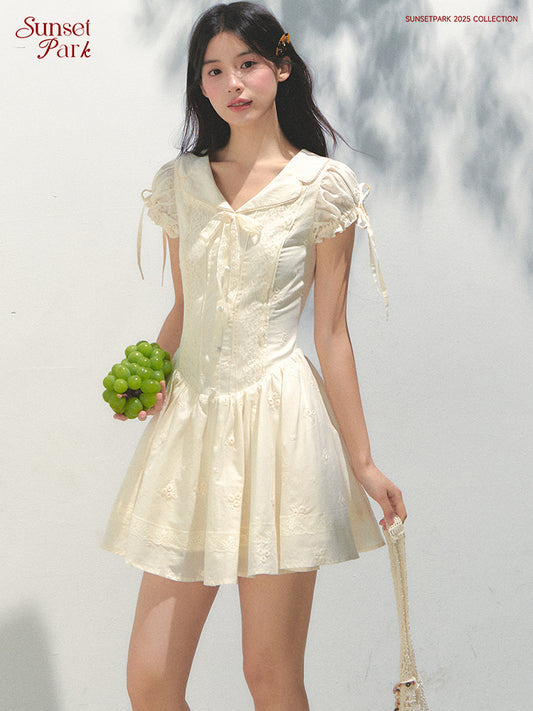 Embroidered Shirt Dress In 2 Lengths