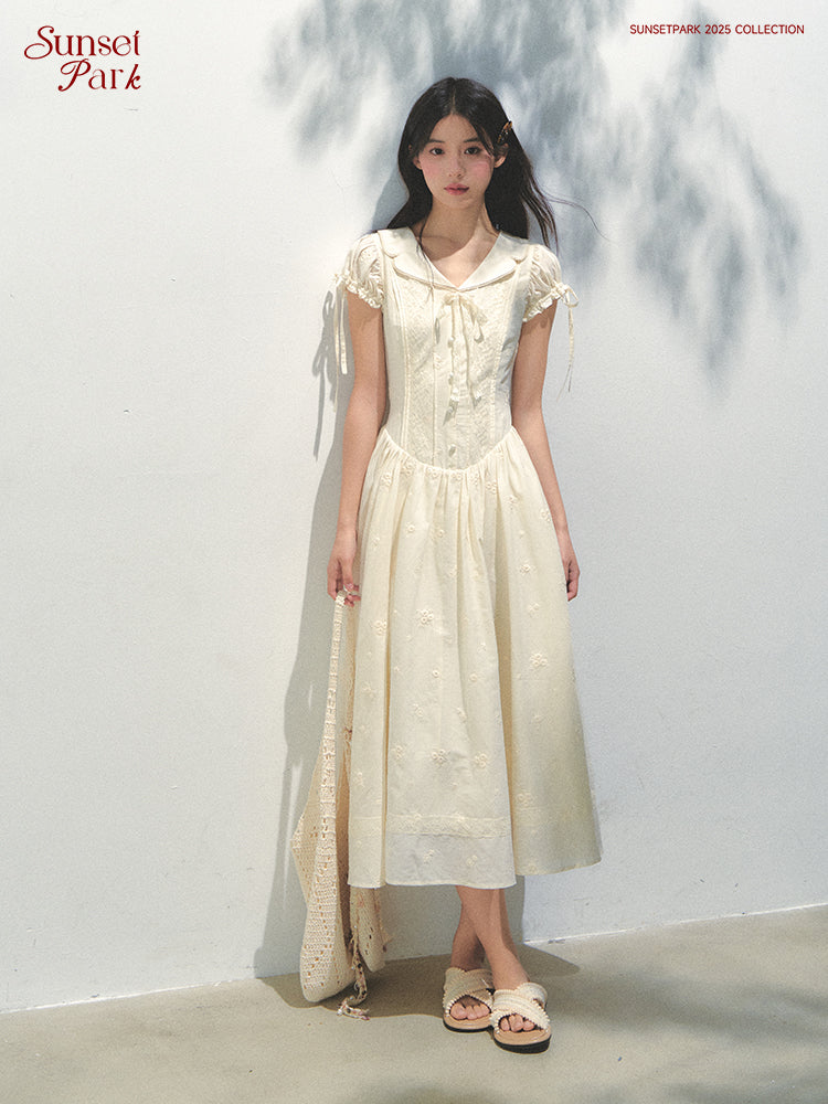 Embroidered Shirt Dress In 2 Lengths