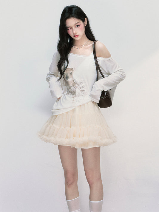 Puffy Tulle Mini Tutu Skirt