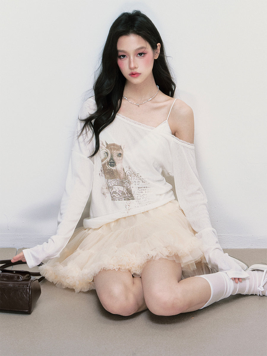 Puffy Tulle Mini Tutu Skirt
