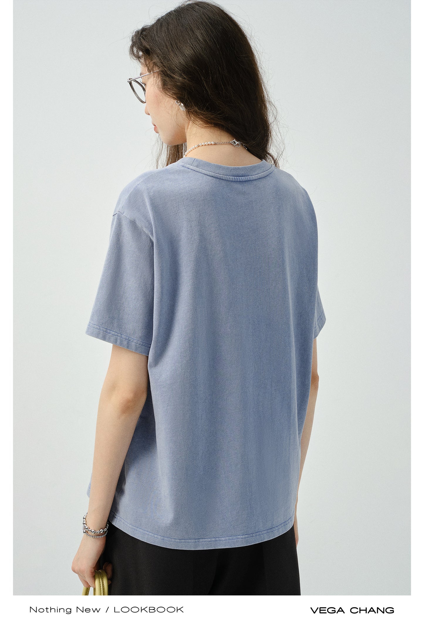 Vintage-Style Cotton Print T-Shirt