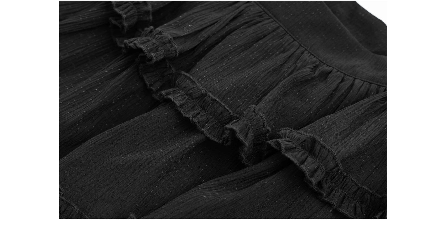Tutu-Style Low-Rise Crepe Mini Skirt