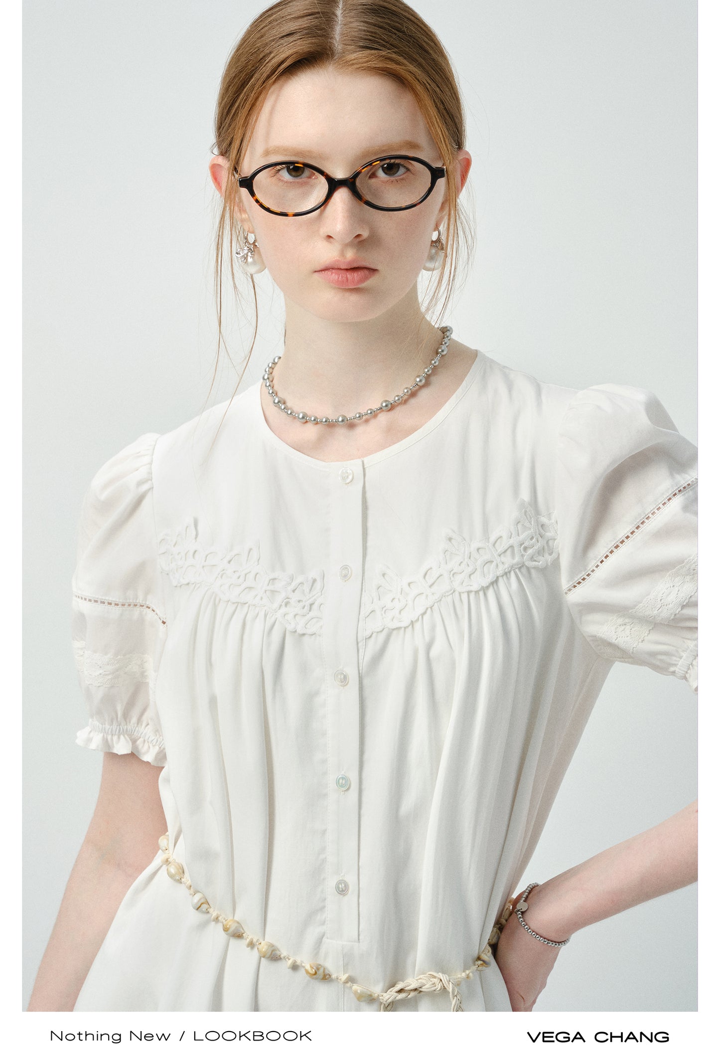 Asymmetric Hem Shirt Dress In Natural Fabric