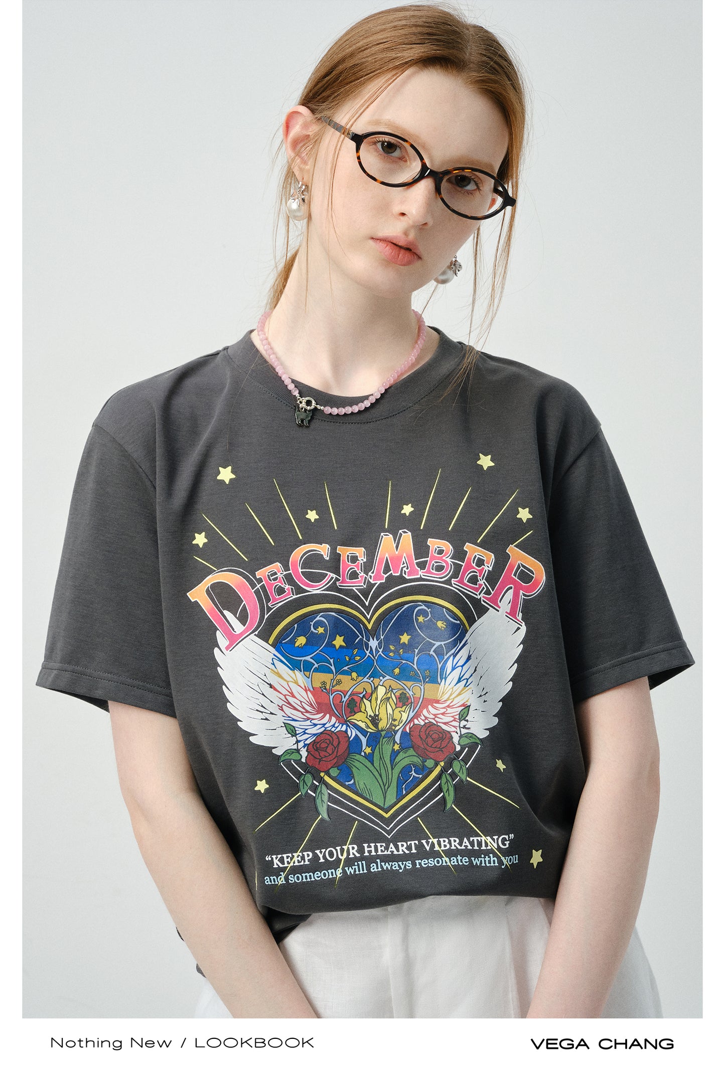 Relaxed Vintage-Style Print T-Shirt